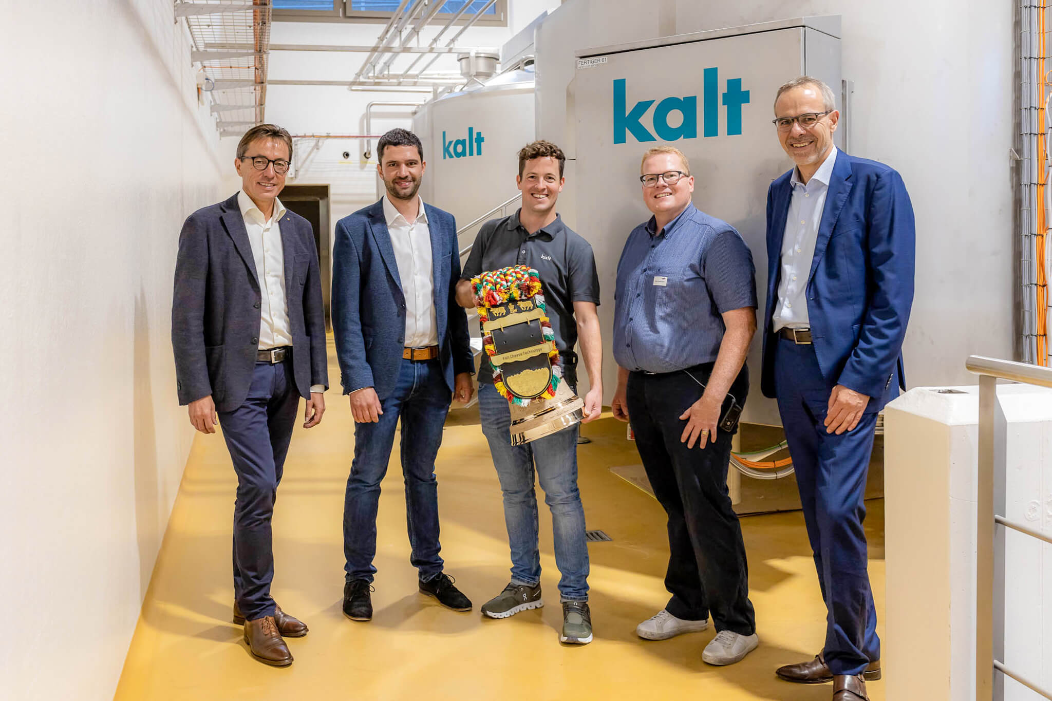 Four 12’500l Kalt cheese vats for Emmi